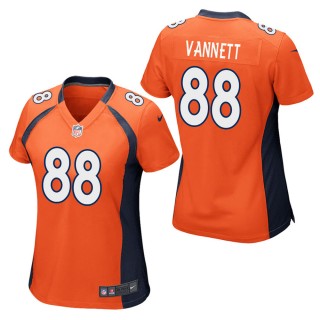Women's Denver Broncos Nick Vannett Orange Game Jersey