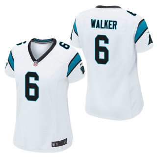 Women's Carolina Panthers P.J. Walker White Game Jersey