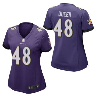 Women's Baltimore Ravens Patrick Queen Purple Game Jersey