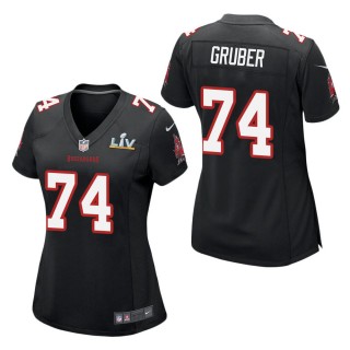 Women's Tampa Bay Buccaneers Paul Gruber Black Super Bowl LV Jersey