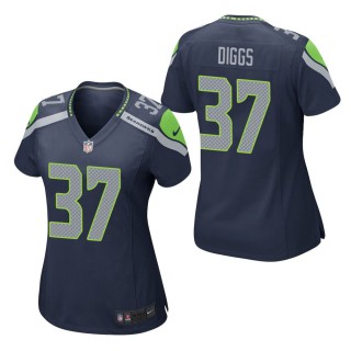 Women's Seattle Seahawks Quandre Diggs Navy Game Jersey