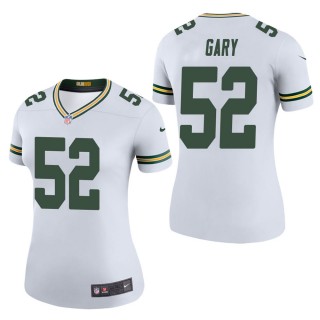 Women's Green Bay Packers Rashan Gary White Color Rush Legend Jersey