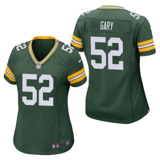 Women's Green Bay Packers Rashan Gary Green Game Jersey