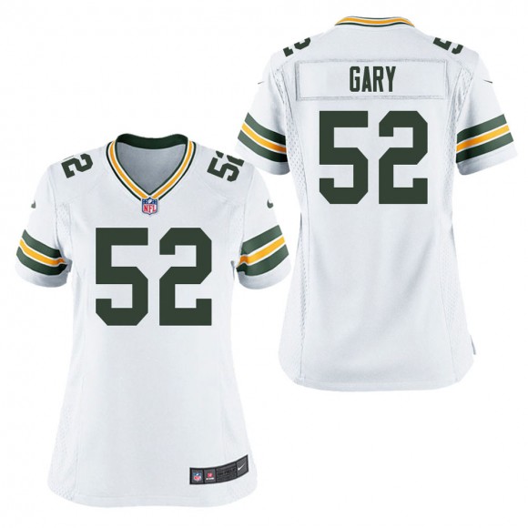 Women's Green Bay Packers Rashan Gary White Game Jersey