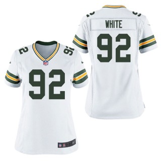 Women's Green Bay Packers Reggie White White Game Jersey