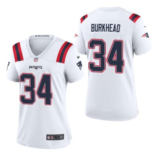 Women's New England Patriots Rex Burkhead White Game Jersey