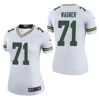 Women's Green Bay Packers Ricky Wagner White Color Rush Legend Jersey