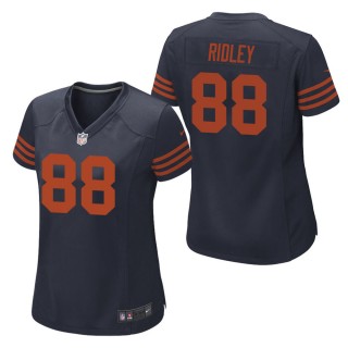 Women's Chicago Bears Riley Ridley Navy Throwback Game Jersey