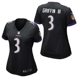 Women's Baltimore Ravens Robert Griffin III Black Game Jersey