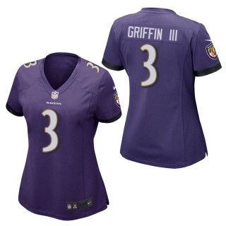 Women's Baltimore Ravens Robert Griffin III Purple Game Jersey