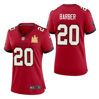 Women's Tampa Bay Buccaneers Ronde Barber Red Super Bowl LV Champions Jersey