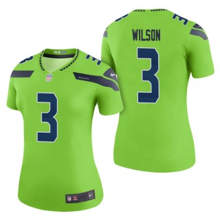 Women's Seattle Seahawks Russell Wilson Green Color Rush Legend Jersey