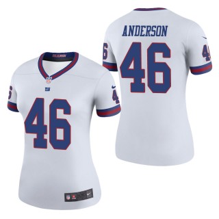 Women's New York Giants Ryan Anderson White Color Rush Legend Jersey