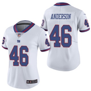 Women's New York Giants Ryan Anderson White Color Rush Limited Jersey