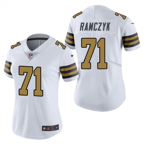 Women's New Orleans Saints Ryan Ramczyk White Color Rush Limited Jersey