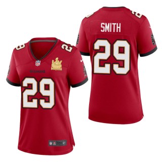 Women's Tampa Bay Buccaneers Ryan Smith Red Super Bowl LV Champions Jersey