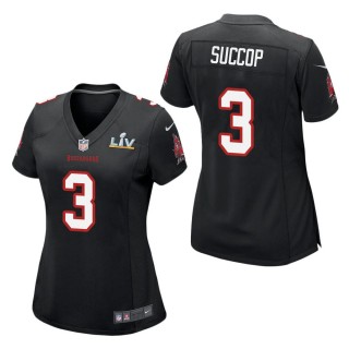 Women's Tampa Bay Buccaneers Ryan Succop Black Super Bowl LV Jersey