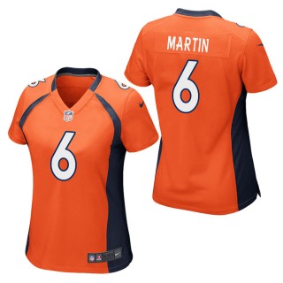 Women's Denver Broncos Sam Martin Orange Game Jersey