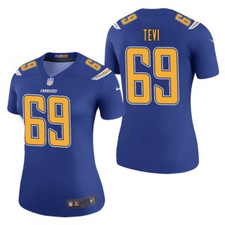 Women's Los Angeles Chargers Sam Tevi Royal Color Rush Legend Jersey