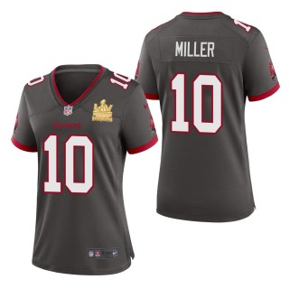 Women's Tampa Bay Buccaneers Scotty Miller Pewter Super Bowl LV Champions Jersey