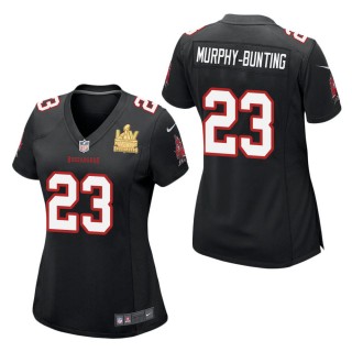 Women's Tampa Bay Buccaneers Sean Murphy-Bunting Black Super Bowl LV Champions Jersey