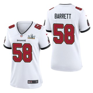 Women's Tampa Bay Buccaneers Shaquil Barrett White Super Bowl LV Jersey
