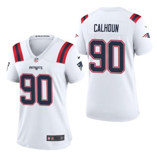 Women's New England Patriots Shilique Calhoun White Game Jersey