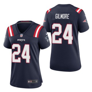 Women's New England Patriots Stephon Gilmore Navy Game Jersey