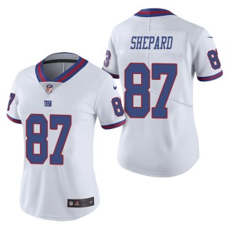 Women's New York Giants Sterling Shepard White Color Rush Limited Jersey