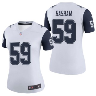 Women's Dallas Cowboys Tarell Basham White Color Rush Legend Jersey