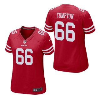 Women's San Francisco 49ers Tom Compton Scarlet Game Jersey