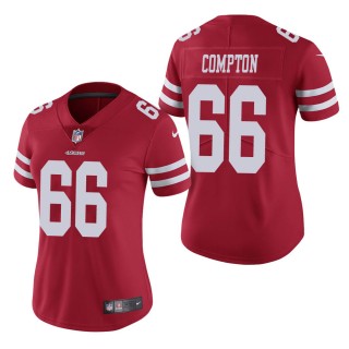 Women's San Francisco 49ers Tom Compton Scarlet Vapor Untouchable Limited Jersey