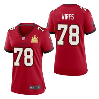 Women's Tampa Bay Buccaneers Tristan Wirfs Red Super Bowl LV Champions Jersey