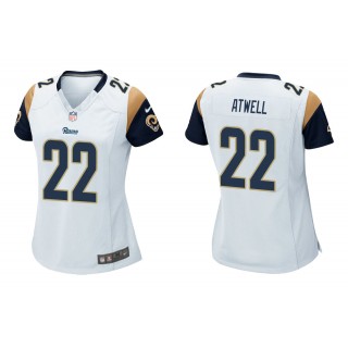 Women's Los Angeles Rams Tutu Atwell White Game Jersey
