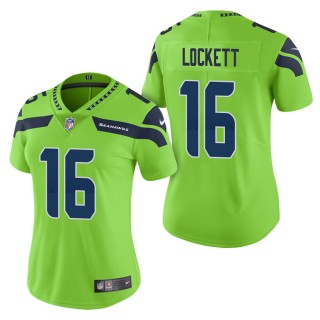 Women's Seattle Seahawks Tyler Lockett Green Color Rush Limited Jersey