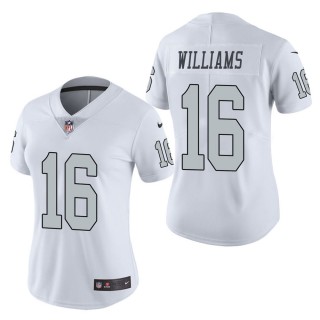 Women's Las Vegas Raiders Tyrell Williams White Color Rush Limited Jersey