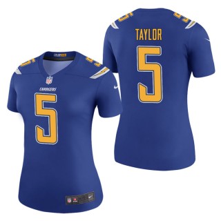 Women's Los Angeles Chargers Tyrod Taylor Royal Color Rush Legend Jersey