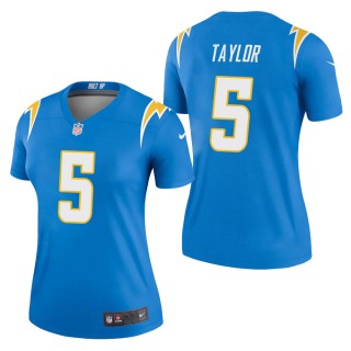 Women's Los Angeles Chargers Tyrod Taylor Powder Blue Legend Jersey