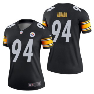 Women's Pittsburgh Steelers Tyson Alualu Black Legend Jersey