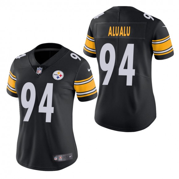 Women's Pittsburgh Steelers Tyson Alualu Black Vapor Untouchable Limited Jersey