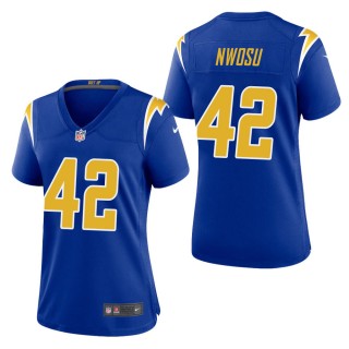 Women's Los Angeles Chargers Uchenna Nwosu Royal 2nd Alternate Game Jersey