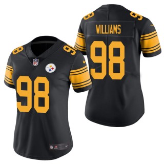 Women's Pittsburgh Steelers Vince Williams Black Color Rush Limited Jersey