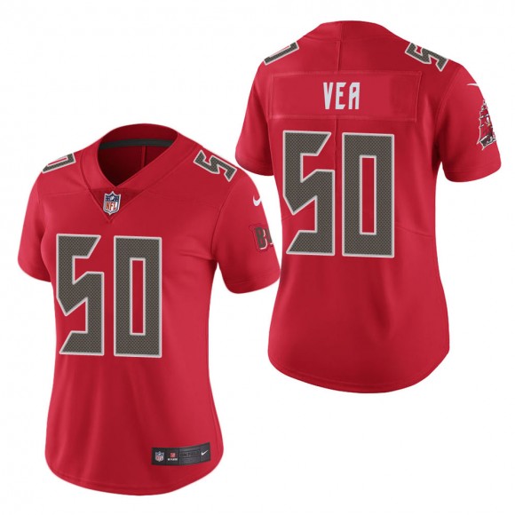Women's Tampa Bay Buccaneers Vita Vea Red Color Rush Limited Jersey