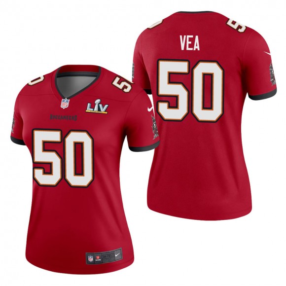 Women's Tampa Bay Buccaneers Vita Vea Red Super Bowl LV Jersey