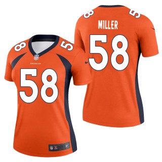 Women's Denver Broncos Von Miller Orange Legend Jersey
