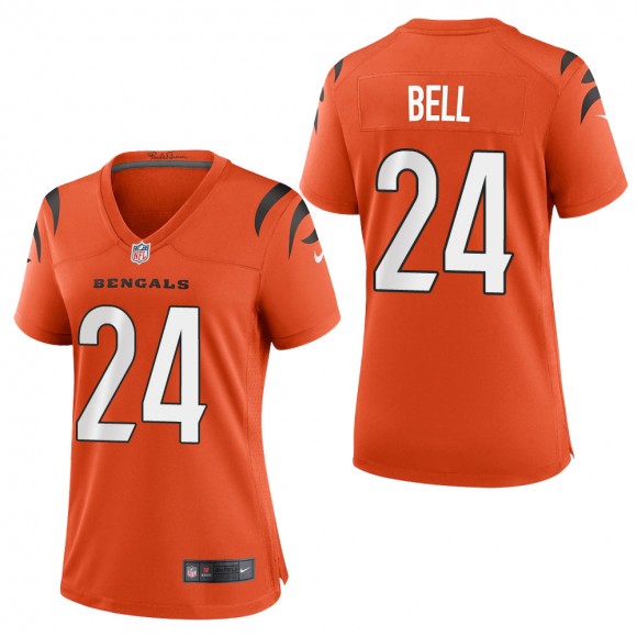 Women's Cincinnati Bengals Vonn Bell Orange 2021 Game Jersey