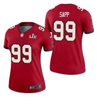 Women's Tampa Bay Buccaneers Warren Sapp Red Super Bowl LV Jersey