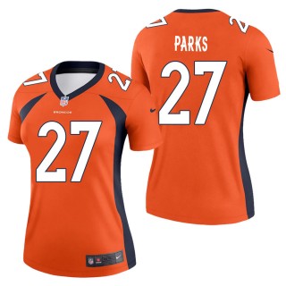 Women's Denver Broncos Will Parks Orange Legend Jersey