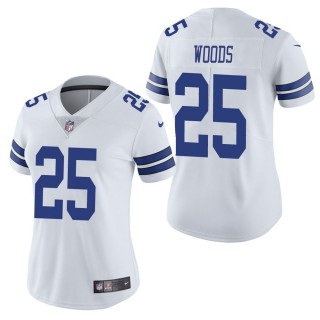 Women's Dallas Cowboys Xavier Woods White Vapor Untouchable Limited Jersey
