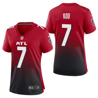 Women's Atlanta Falcons Younghoe Koo Red 2nd Alternate Game Jersey